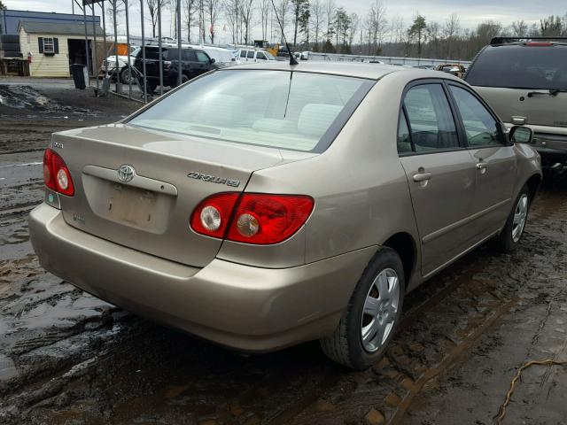 1NXBR32E28Z044753 - 2008 TOYOTA COROLLA CE GOLD photo 4