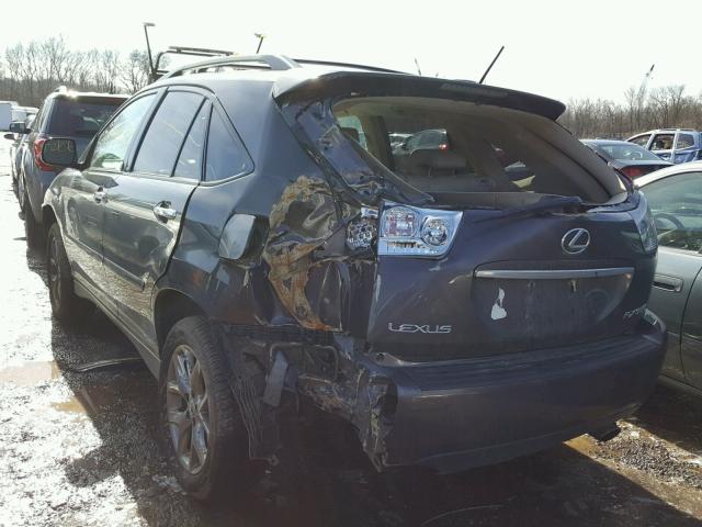 2T2HK31U19C131873 - 2009 LEXUS RX 350 GRAY photo 3