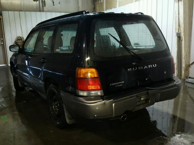 JF1SF6556XG745065 - 1999 SUBARU FORESTER S BLACK photo 3