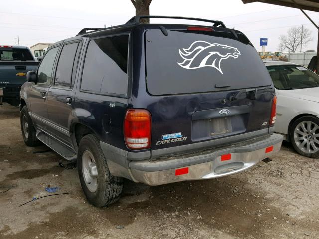 1FMZU83PX1ZA51811 - 2001 FORD EXPLORER X BLUE photo 3