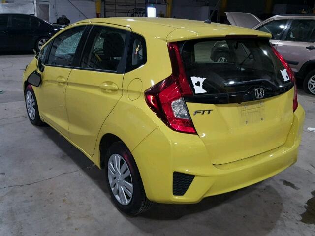 JHMGK5H50GS009235 - 2016 HONDA FIT LX أصفر صورة 3