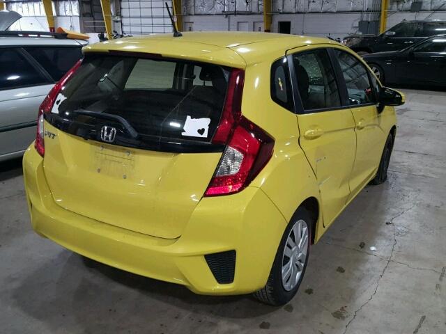 JHMGK5H50GS009235 - 2016 HONDA FIT LX أصفر صورة 4