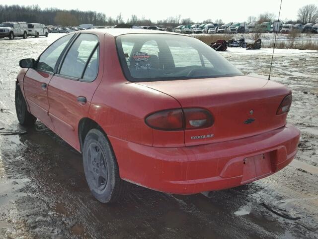 1G1JC5244Y7351918 - 2000 CHEVROLET CAVALIER RED photo 3