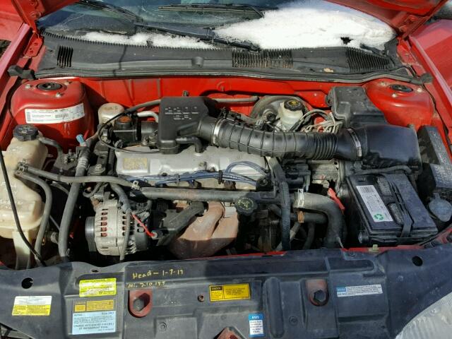 1G1JC5244Y7351918 - 2000 CHEVROLET CAVALIER RED photo 7