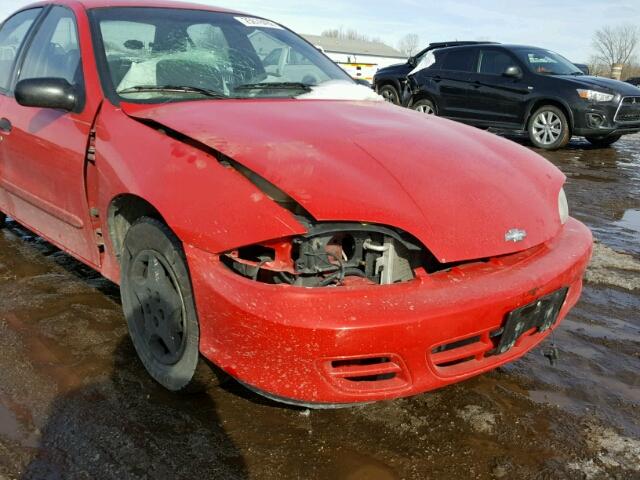 1G1JC5244Y7351918 - 2000 CHEVROLET CAVALIER RED photo 9