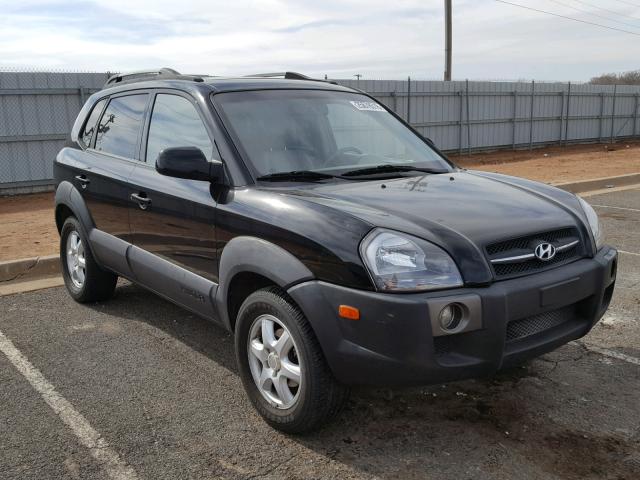 KM8JN12D95U159624 - 2005 HYUNDAI TUCSON GLS BLACK photo 1