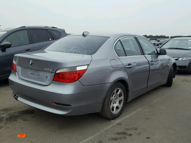 WBANA535X4B852080 - 2004 BMW 525 I GRAY photo 4