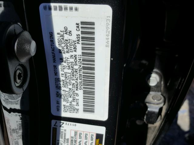 5Y2SL65878Z412411 - 2008 PONTIAC VIBE BLACK photo 10