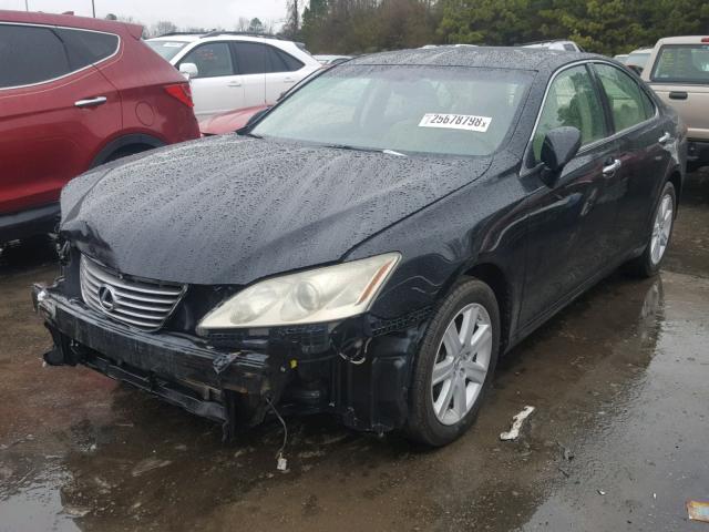 JTHBJ46G182212745 - 2008 LEXUS ES 350 BLACK photo 2