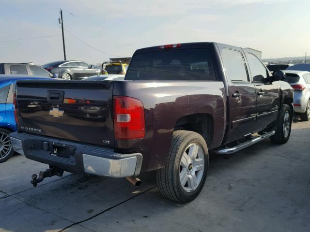 2GCEC13J981152303 - 2008 CHEVROLET SILVERADO BURGUNDY photo 4