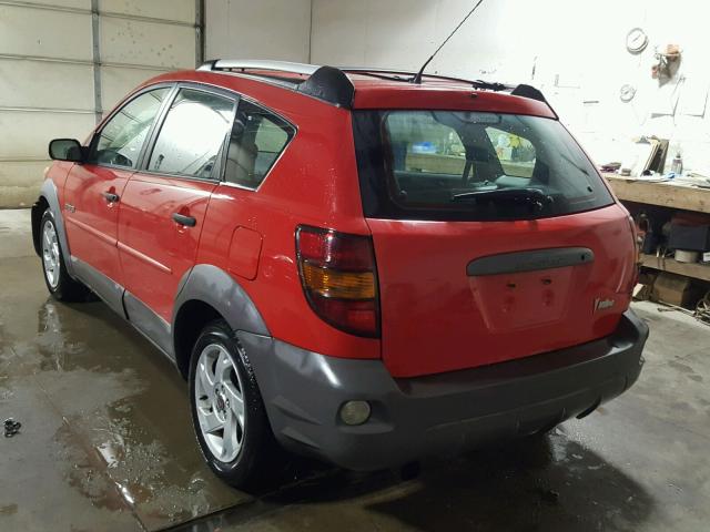 5Y2SN62L13Z407586 - 2003 PONTIAC VIBE GT RED photo 3