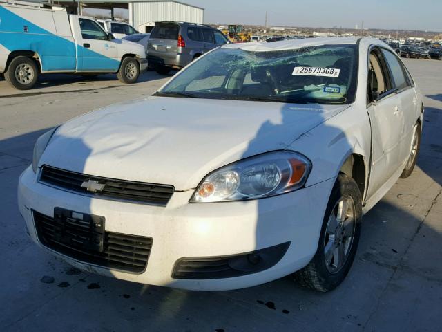 2G1WG5EK7B1316654 - 2011 CHEVROLET IMPALA LT WHITE photo 2