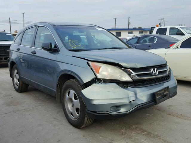 5J6RE3H38AL015154 - 2010 HONDA CR-V LX GREEN photo 1