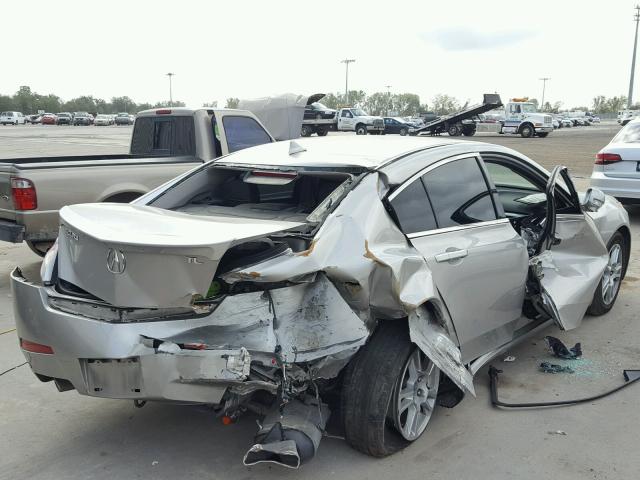 19UUA86539A018226 - 2009 ACURA TL SILVER photo 4