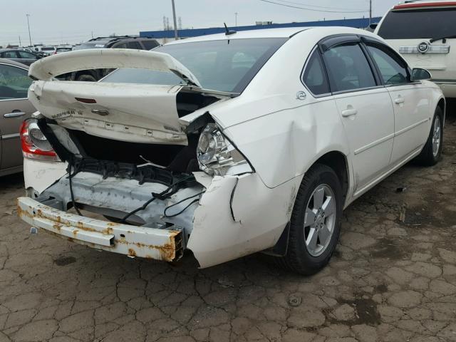 2G1WT58K779225271 - 2007 CHEVROLET IMPALA LT WHITE photo 4