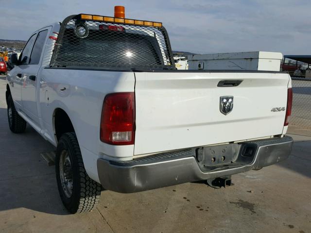 3D7TT2CT2AG190666 - 2010 DODGE RAM 2500 WHITE photo 3