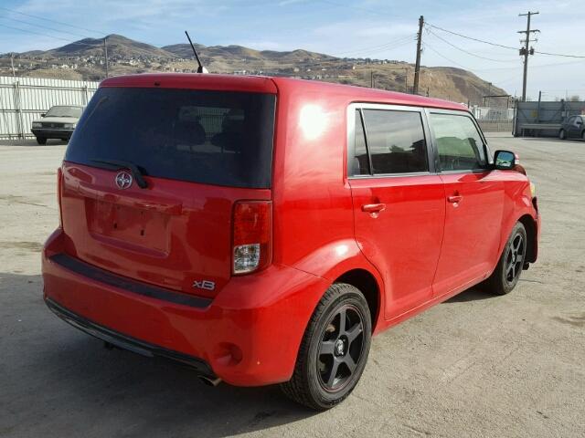 JTLZE4FE0DJ036231 - 2013 TOYOTA SCION XB RED photo 4