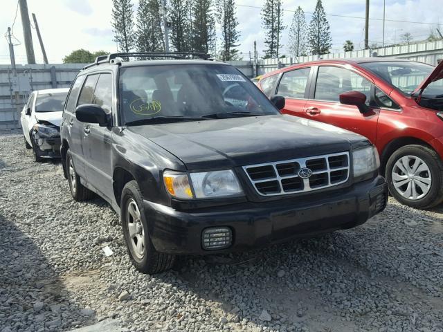 JF1SF65642H700234 - 2002 SUBARU FORESTER S BLACK photo 1