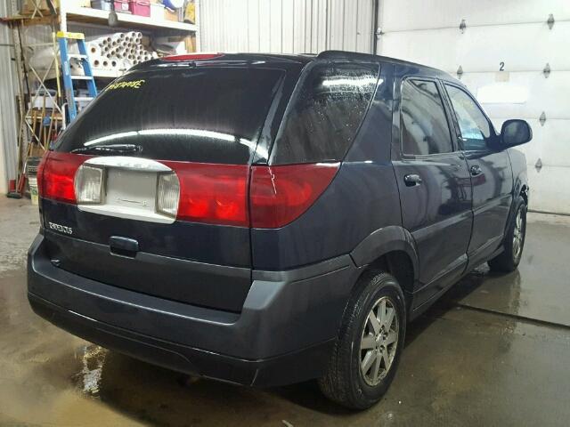 3G5DA03E84S526937 - 2004 BUICK RENDEZVOUS BLUE photo 4