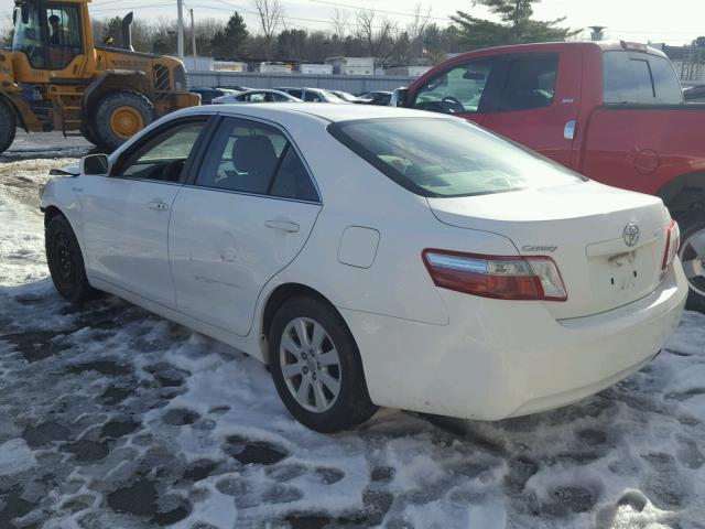 4T1BB46K49U108805 - 2009 TOYOTA CAMRY HYBR WHITE photo 3