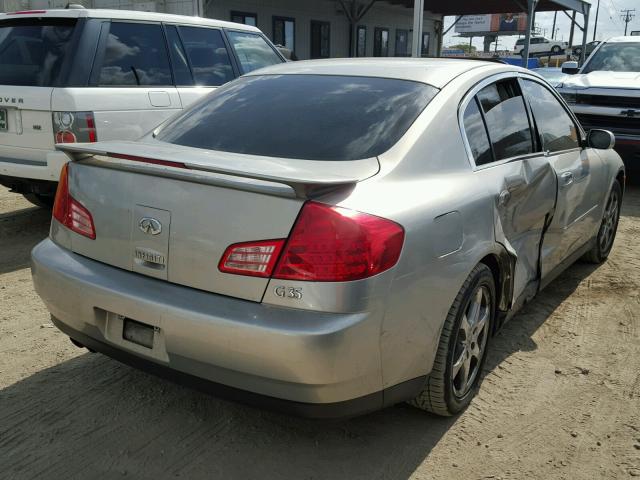 JNKCV51EX3M010598 - 2003 INFINITI G35 SILVER photo 4