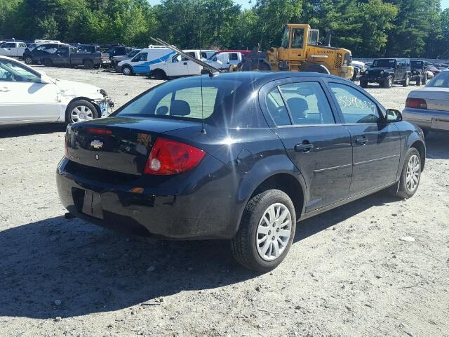 1G1AD5F51A7173066 - 2010 CHEVROLET COBALT 1LT BLACK photo 4