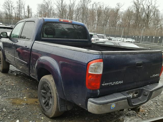 5TBDT44196S509862 - 2006 TOYOTA TUNDRA DOU BLUE photo 3