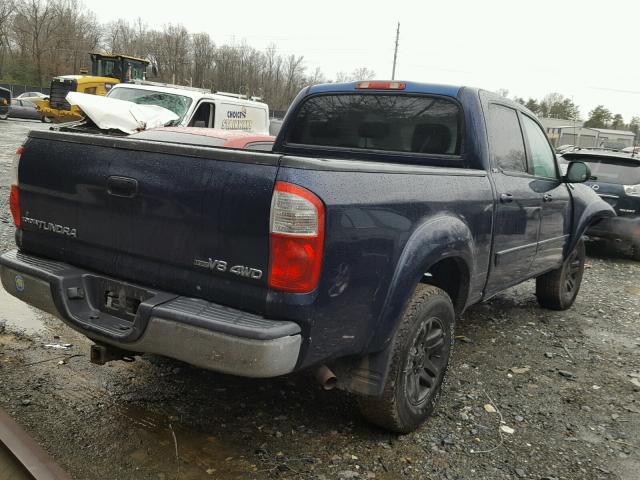 5TBDT44196S509862 - 2006 TOYOTA TUNDRA DOU BLUE photo 4