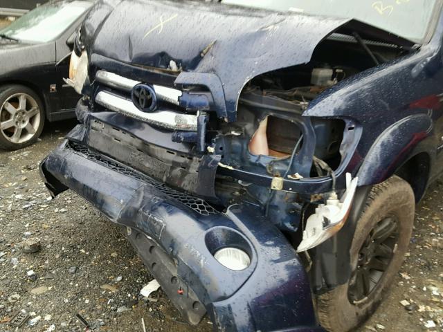 5TBDT44196S509862 - 2006 TOYOTA TUNDRA DOU BLUE photo 9