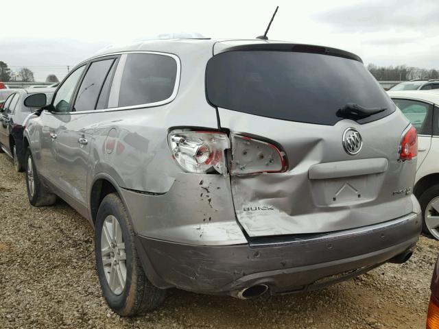 5GAER13778J279321 - 2008 BUICK ENCLAVE CX SILVER photo 3