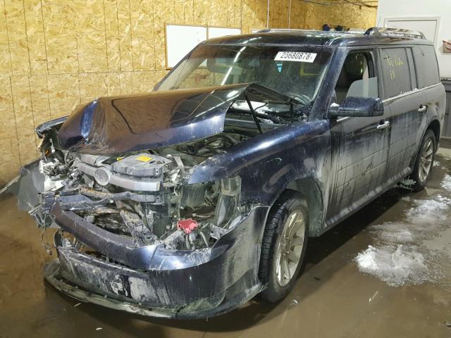 2FMHK6CC4ABA74524 - 2010 FORD FLEX SEL BLACK photo 2