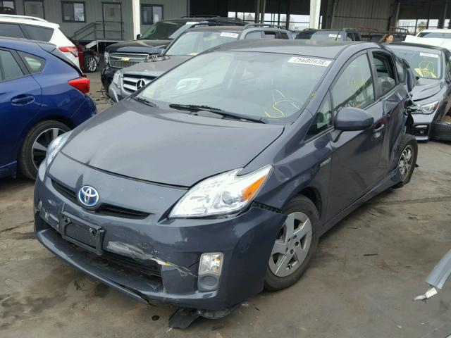 JTDKN3DU5A0187231 - 2010 TOYOTA PRIUS GRAY photo 2