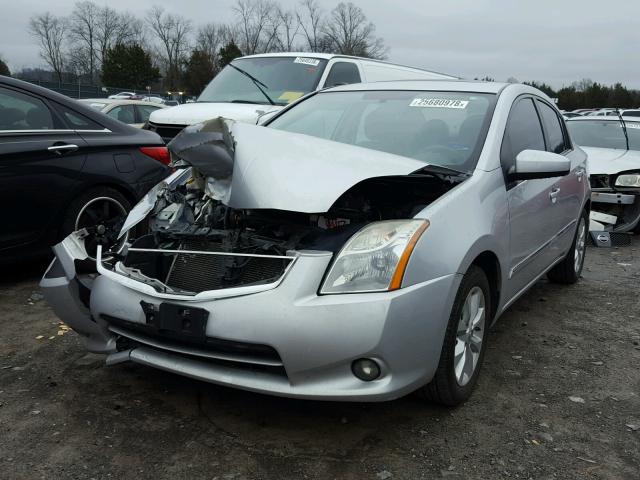 3N1AB6AP1CL741510 - 2012 NISSAN SENTRA 2.0 SILVER photo 2