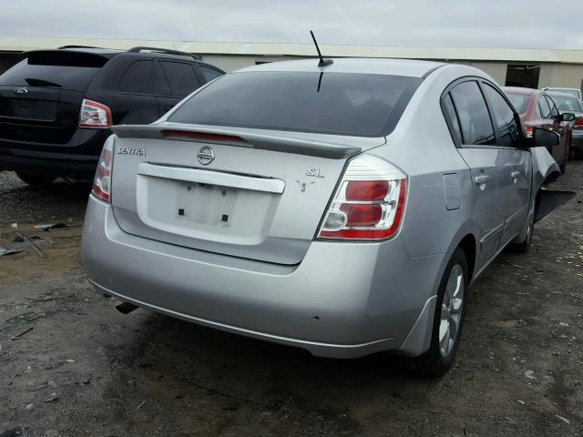 3N1AB6AP1CL741510 - 2012 NISSAN SENTRA 2.0 SILVER photo 4