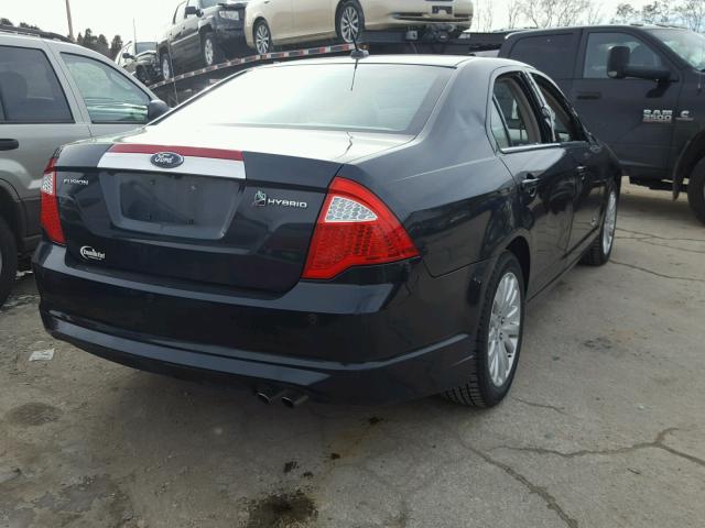 3FADP0L34AR217349 - 2010 FORD FUSION HYB BLACK photo 4