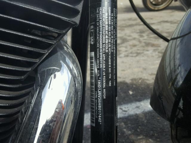 1HD1JRV36HB017442 - 2017 HARLEY-DAVIDSON FLS SOFTAI 黑色 照片 10