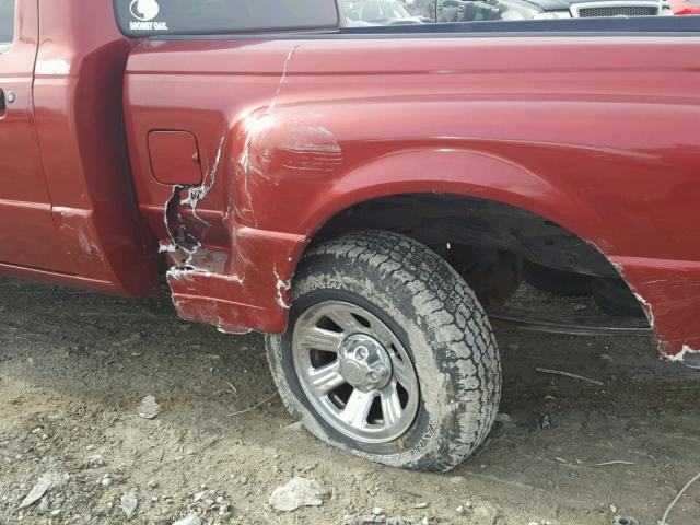 1FTYR10C2YPA25574 - 2000 FORD RANGER MAROON photo 9