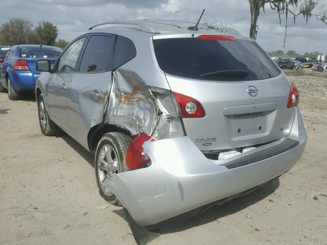 JN8AS58V68W112424 - 2008 NISSAN ROGUE S SILVER photo 3