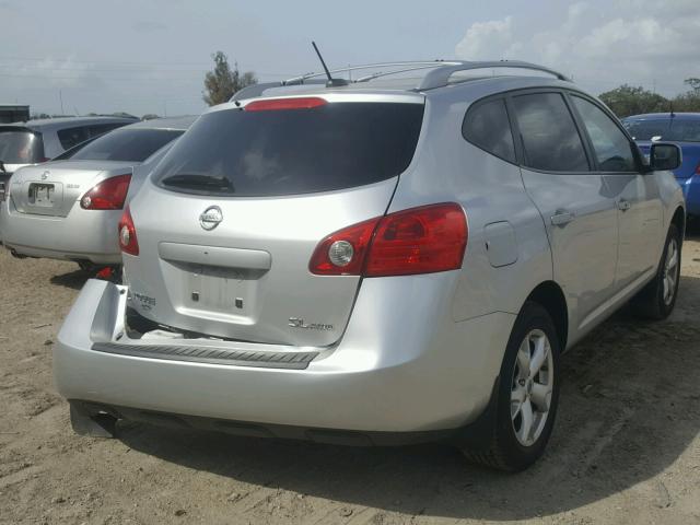 JN8AS58V68W112424 - 2008 NISSAN ROGUE S SILVER photo 4