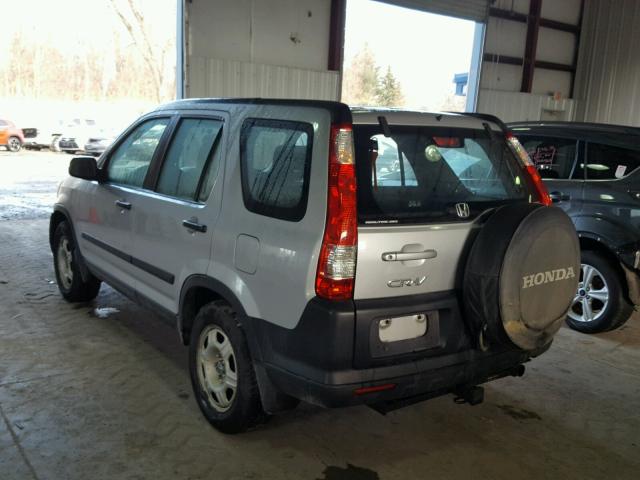 SHSRD78575U312628 - 2005 HONDA CR-V LX SILVER photo 3