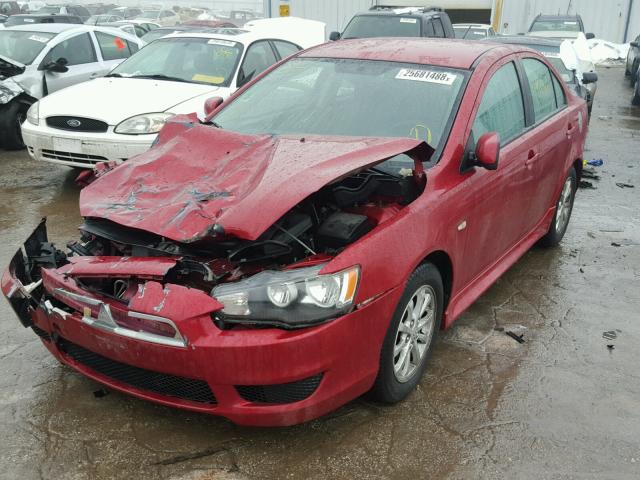 JA32U2FU1BU028418 - 2011 MITSUBISHI LANCER ES/ BURGUNDY photo 2