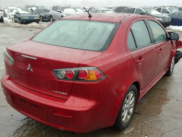 JA32U2FU1BU028418 - 2011 MITSUBISHI LANCER ES/ BURGUNDY photo 4