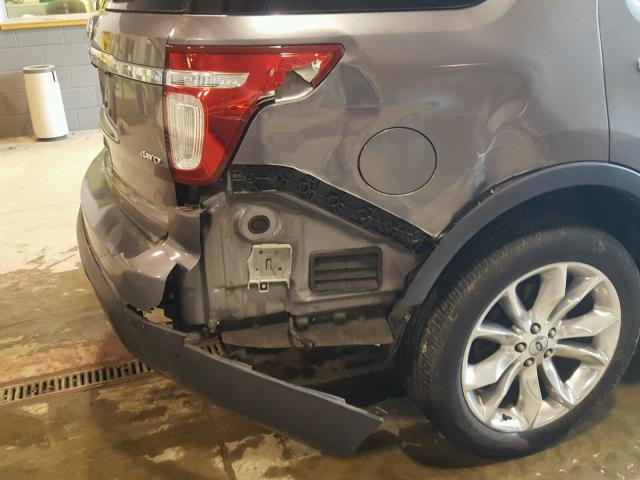 1FMHK8F82BGA55919 - 2011 FORD EXPLORER L GRAY photo 10