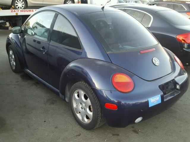 3VWCK21C82M419755 - 2002 VOLKSWAGEN NEW BEETLE 蓝色 照片 3