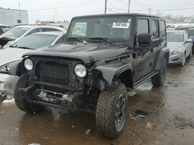 1C4BJWFG6DL664384 - 2013 JEEP WRANGLER U BLACK photo 2