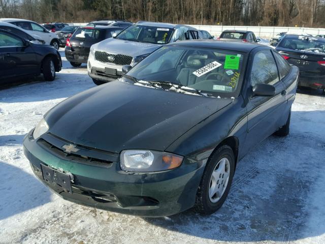 1G1JC12F047267552 - 2004 CHEVROLET CAVALIER GREEN photo 2