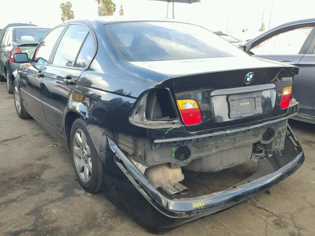 WBAET37474NJ45596 - 2004 BMW 325 I BLACK photo 3