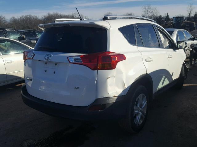 JTMZFREVXFD077913 - 2015 TOYOTA RAV4 LE WHITE photo 4