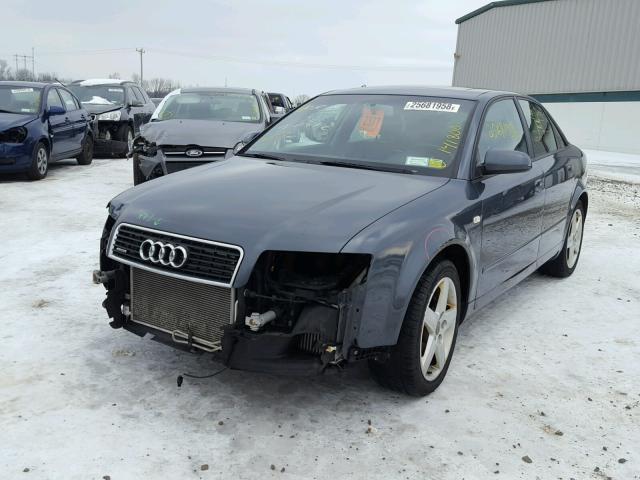 WAULC68E15A077935 - 2005 AUDI A4 1.8T QU BLUE photo 2