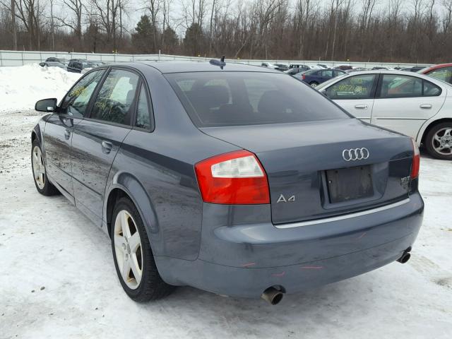 WAULC68E15A077935 - 2005 AUDI A4 1.8T QU BLUE photo 3